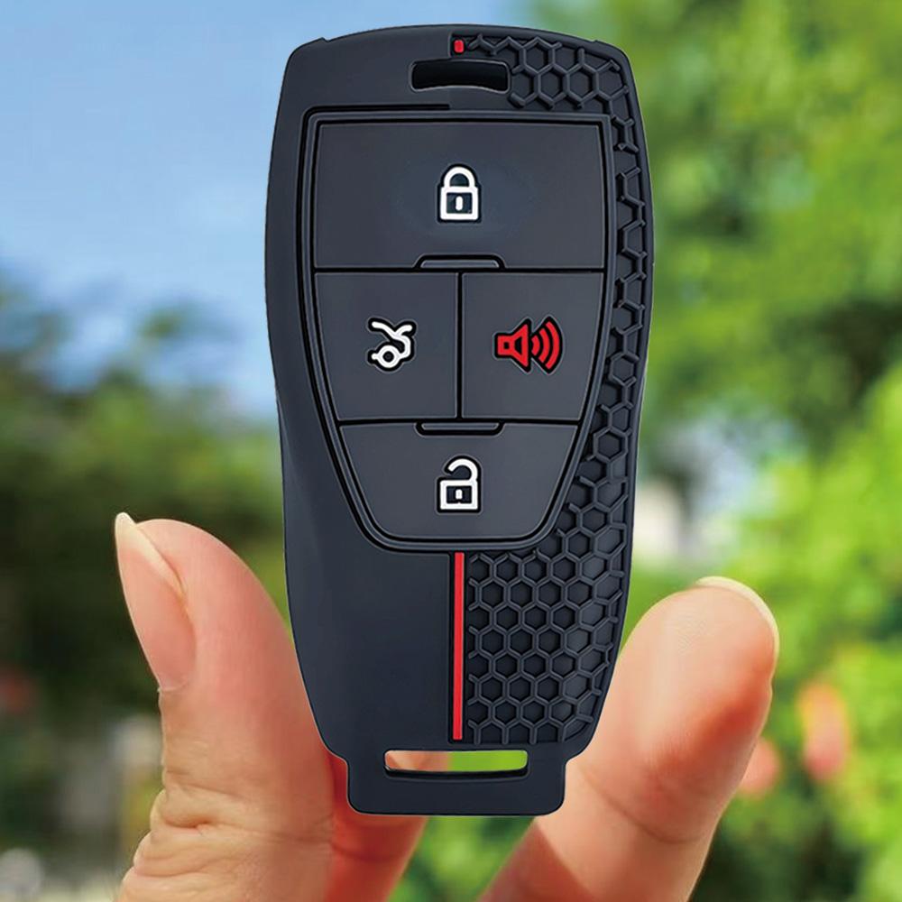 Чехол для ключей Брелок для Baic Motor Beijing BJ40 BJ80 BJ30 BJ60 BJ90 BJ20 F40 U7 X7 EU5 U5plus Автоаксессуары Силиконовый чехол для ключа чёрный