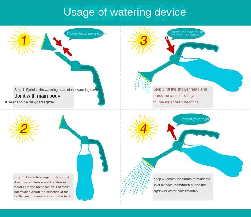 Long Mouthed Watering Plants Device Multifunctional Handheld Garden Water Spray Tool Plant Seedling Irrigation Horticultural Accessories