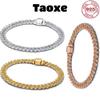 Luxus 925% Silber klassisches modisches Zirkon funkelndes Armband für Damenschmuck original DIY Hochzeitsfeier Zubehör