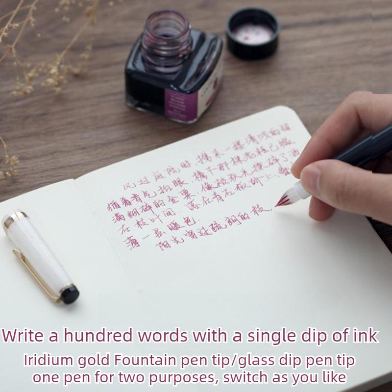 JINHAO 82 Glass Dip Pens One Stroke Two Styles with Fountain Pen Nib Ink Converters Calligraphy Pen Stationery School Supplies