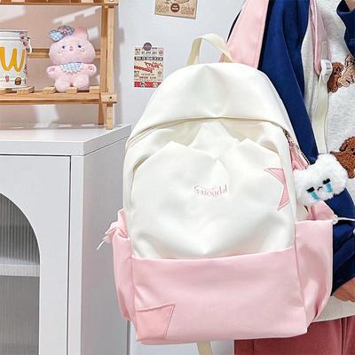 Neuer Harajuku-Stil Bonbonfarbe Leichter Rucksack für Mittelschüler