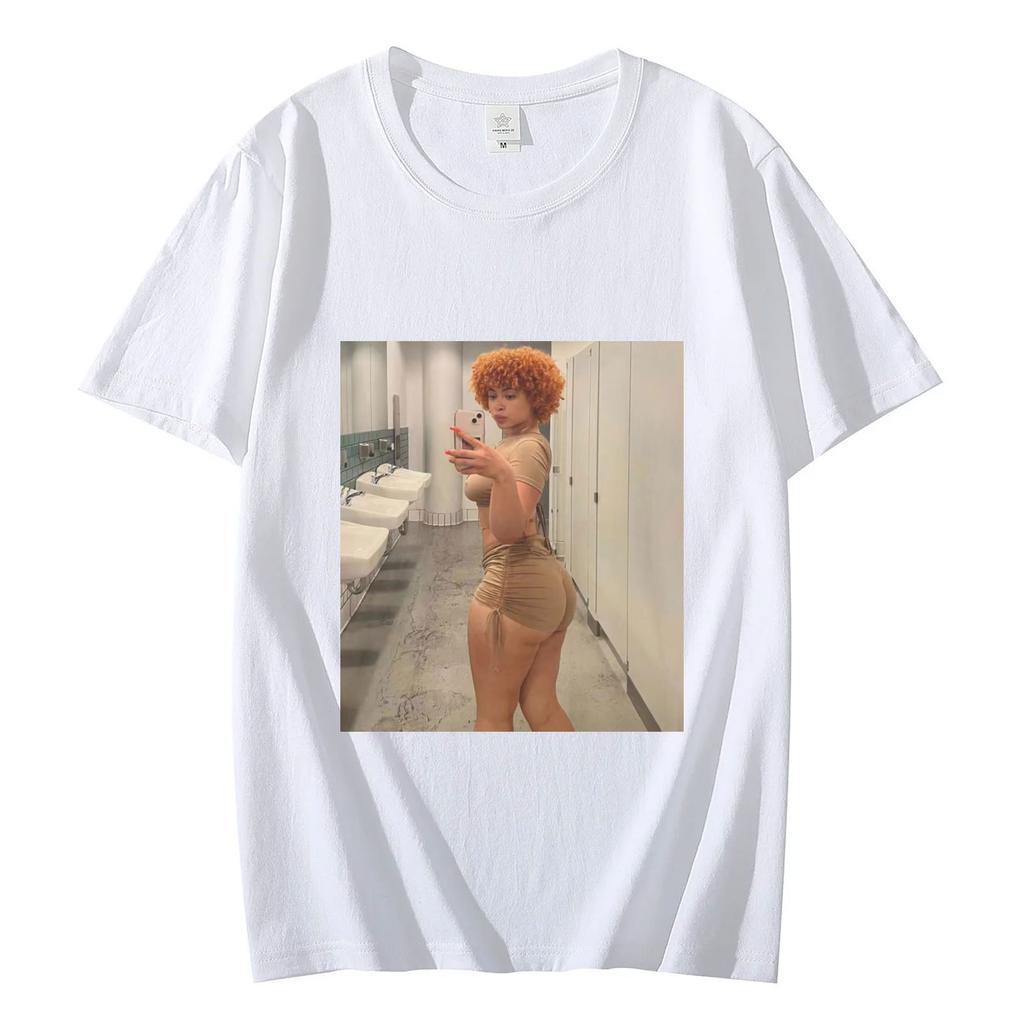 Rapper Ice Spice Aesthetics Graphic T Shirts Unisex Women Fashion Casual Oversized Tshirt Summer High Quality Pure Cotton Tshirts