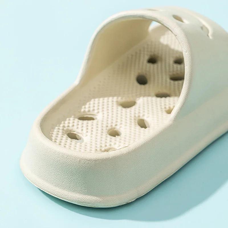 Zapatillas de Baño Infantiles EVA Cara Sonriente Verano Huecas Antideslizantes Interior Exterior para Niños y Niñas de 2 a 14 Años