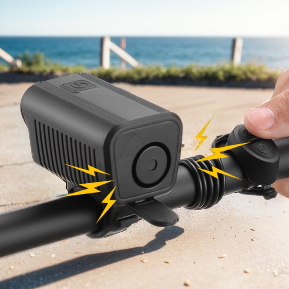 LED Bike Headlight with Horn MTB Road Cycling Lamp 120dB Super Bright Bicycle Headlight USB Charging Bicycle Accessories