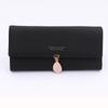Korean Style Women's Leather Clutch – Zipper Buckle Wallet with Large Capacity
