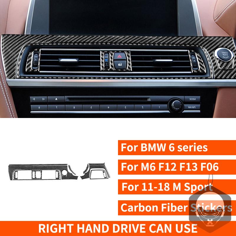 Nálepky z uhlíkových vlákien na ovládanie klimatizácie klimatizácie pre BMW radu 6 M6 F12 F13 F06 2011-2018 M