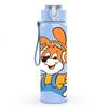 1PC Cartoon Bunny Farmer Print 750ml Color Plastic Sports Water Bottle Leakproof Flip Straw Lid Suitable for Sports Office Home Use
