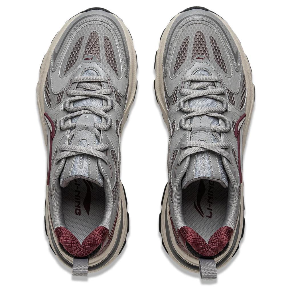 Li Ning Beichen 2K Y2K Millennium Style Comfortable Versatile Retro Thick Sole Height Increasing Non-Slip Wear-Resistant Low-Top Dad Shoes AGCU323-2