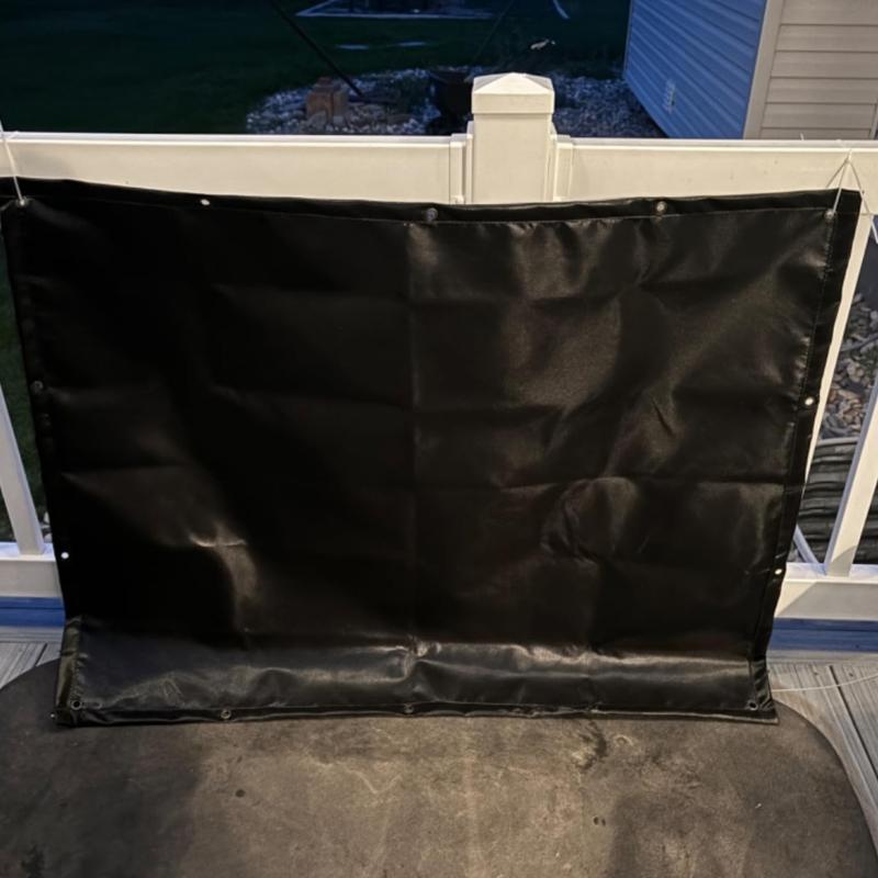 BBQ Fence Heat Shield Fireproof Fence Cover BBQ Grills Mats Fireproof Outdoor Deck Refrigerator Cover Easy to Use