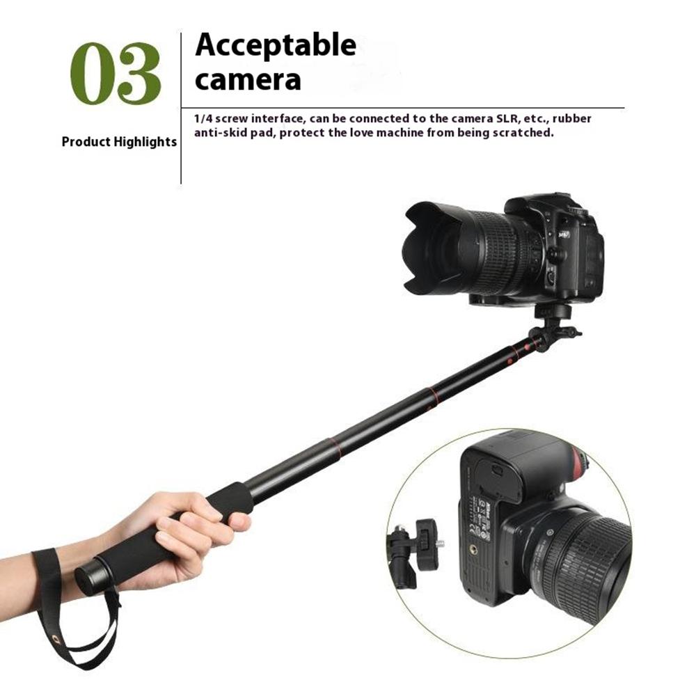 QZSD ZP002 127cm Camera Phone Aluminum Alloy Extendable Rod Handheld Selfie Stick