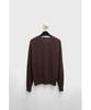 YOUTH Cashmere Asymmetric Neck Knit - Dark Brown