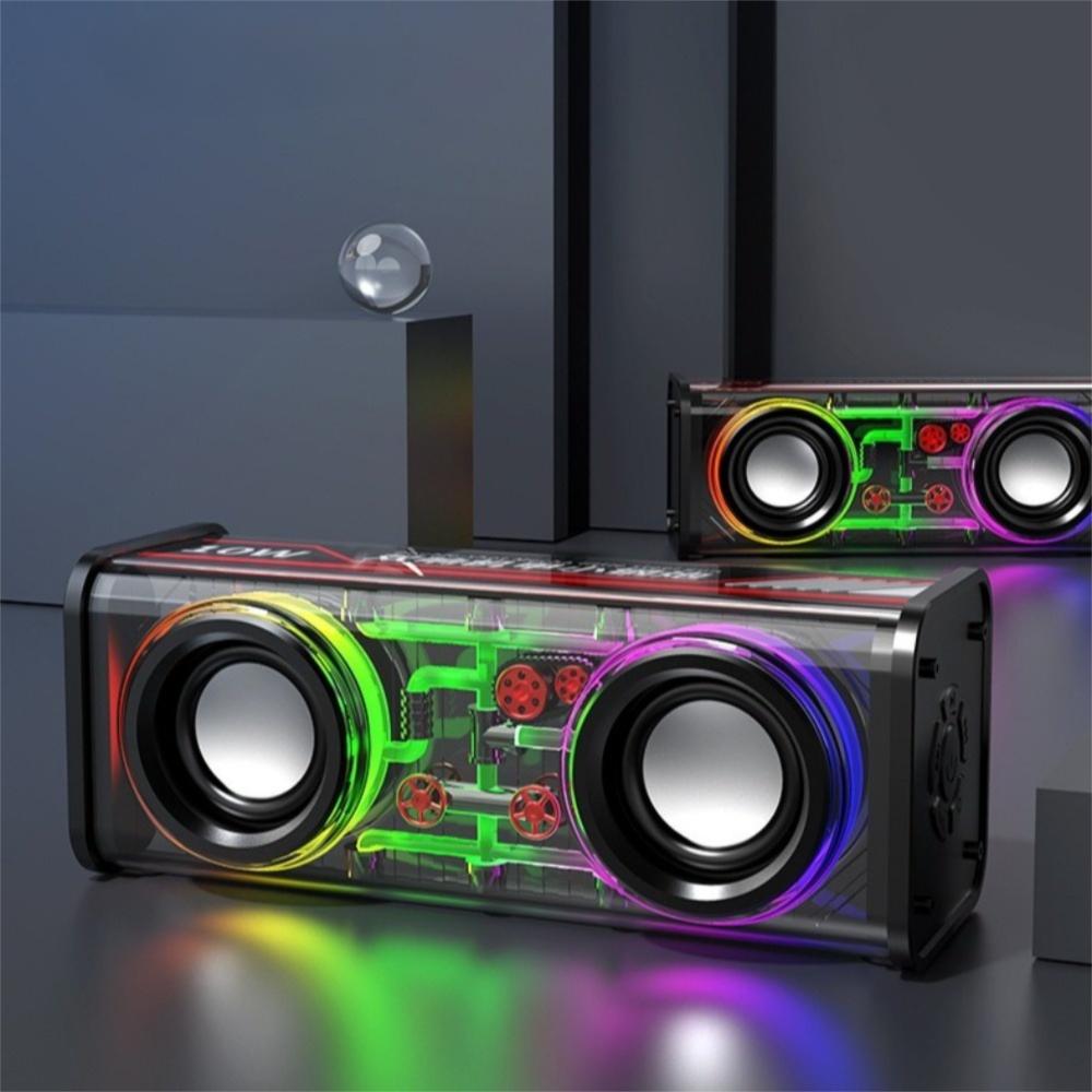 Mini Size Mecha Speakers Transparent Wireless Speakers New Bluetooth 5.0 Speakers