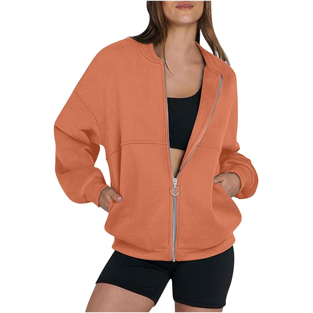 Unisex Hoodie Color Loose Fit Long Sleeve Plus Size Pullover Sweatshirt for Casual Wear