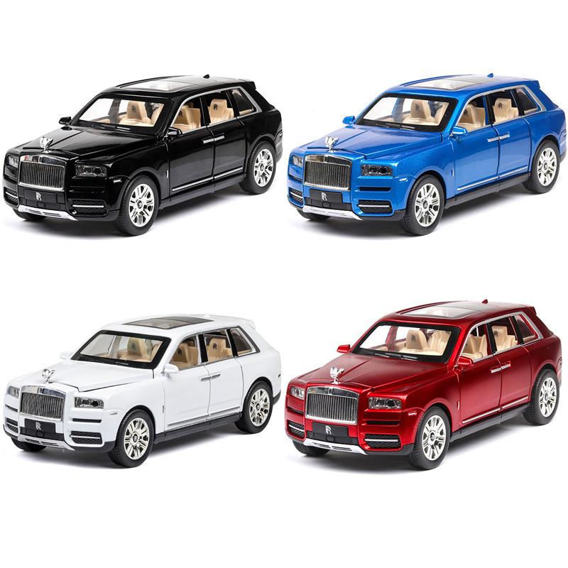 Exquisite Rolls-royce Cullinan 124 Diecast Car Model With Sound And Light Features