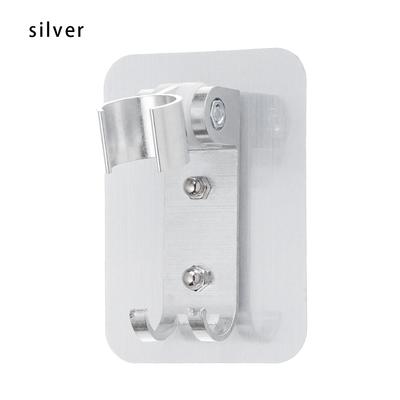 Gift Restroom Supplies Showerhead Stand Bathroom Accessories Aluminum Shower Holder Punch Free Wall Gel Mounted