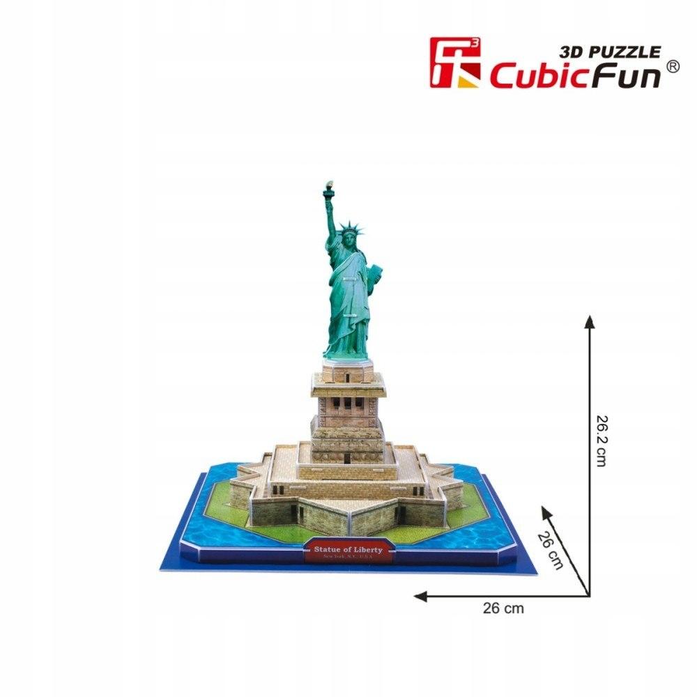 Cubic fun puzzle 3d statua wolności statue of liberty 39 elementów c080h