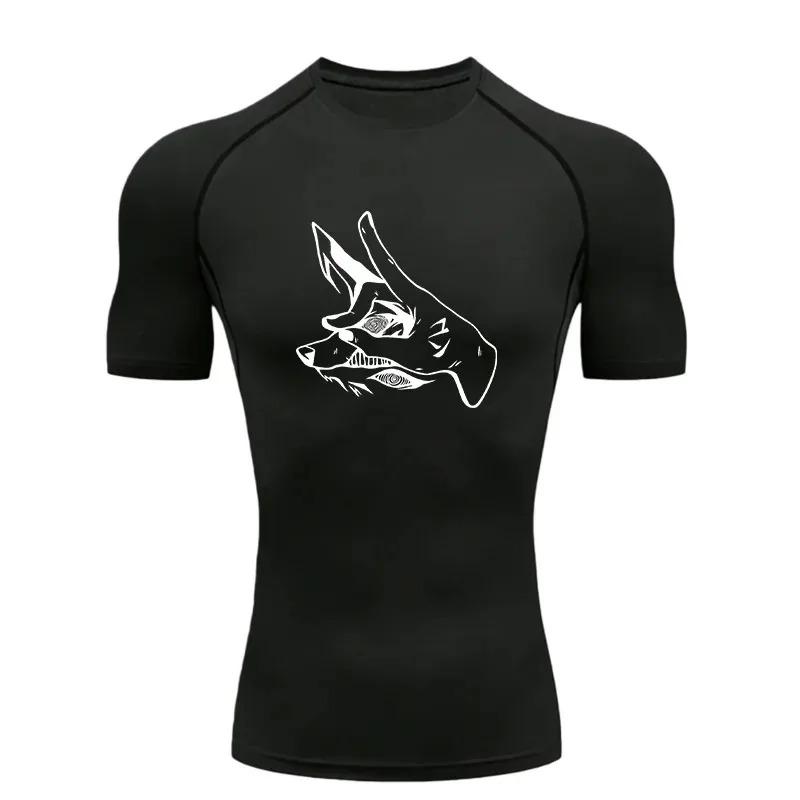 Sports T-Shirt Training Fitness for Men's Compression Short Sleeve for Men Athletic Tees Workout Comfortable Sweat Absorbing Tight Fit