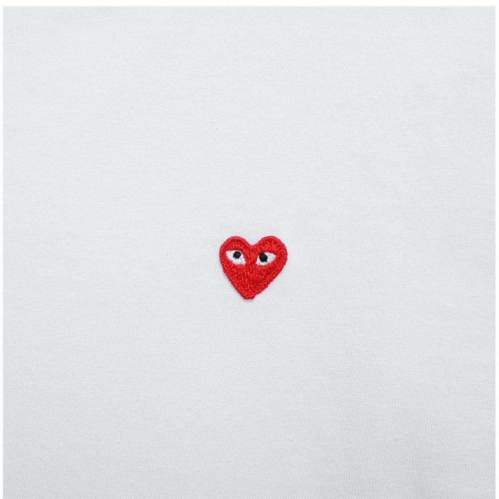 Comme DeS GarconS P1T304 2  Ax T304 051 2  Play Play Small Red Heart Waffen Men S Short Sleeve Tee
