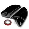 For VW Volkswagen Golf 6 MK6 GTI GTD 2009-2013 Car Rearview Side Mirror Cover Wing Cap Exterior Door Case Trim Carbon Fiber Look