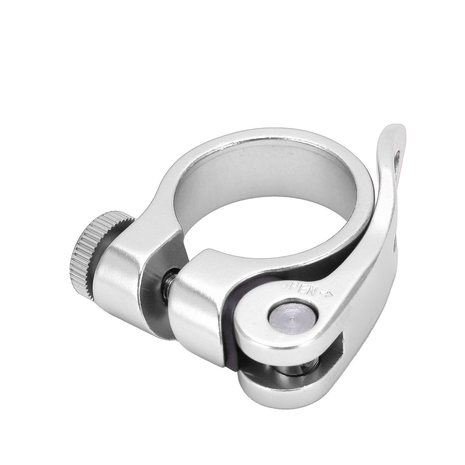 

Велосипедный подседельный хомут, устойчивый к коррозии, прочный, из алюминиевого сплава, зажим для подседельной трубы для велосипеда, серебристый