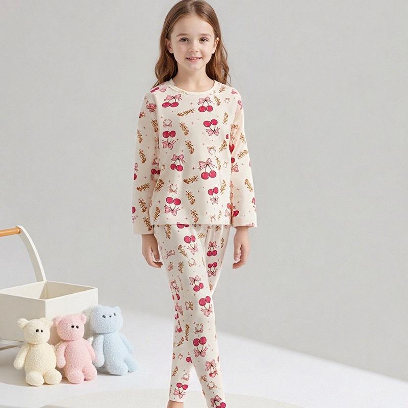 Varmt pyjamasset för barn - Pojkar & Flickor Byxor och Topp