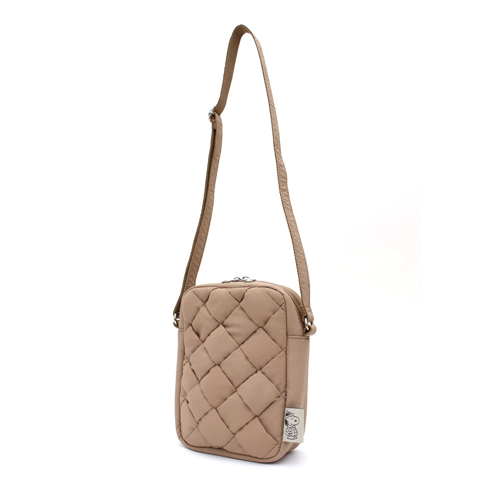 

Серия сумок-пуфферов Snoopy, распродажа с ограниченной по времени сумкой-пуффером с биркой Snoopy PN135, бежевая стеганая сумка [Hapitas], женская