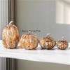Glass Pumpkin Ornament Desktop Ornament Home Decoration Cartoon Pumpkin Shaped Ornament Halloween Decorations Glass Handicrafts