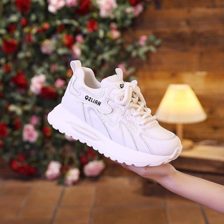 

Wangface s new summer breathable sports and leisure thick-soled inner heightening dad shoes 35
