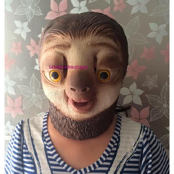 

Zootopia zootopia Lightning Sloth Mask Cartoon animal head costume for prank performances and parties Sloth