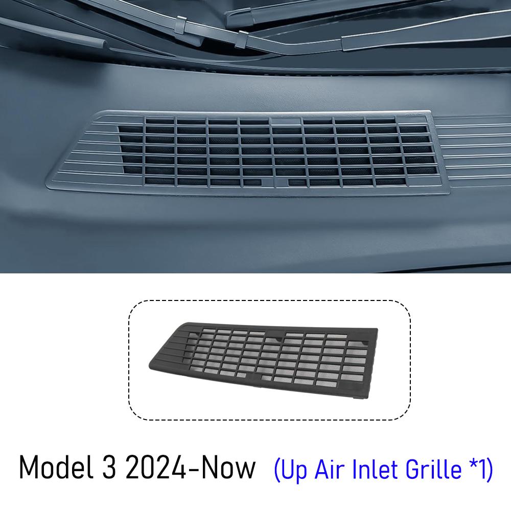 Air Intake Protective Cover for Tesla Model 3 Accessories 2024-2026 Air Flow Vent Protect Inlet Mesh Air Intake Vent Grille
