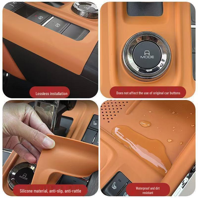 Silicone Wireless Charging Pad & Seat Storage Box for Haval H9 (2nd Gen, 24-Model) Center Console Gear Shift