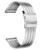 [BINLUN] Stainless Steel Watch Band, Ultra-Thin Metal Replacement Strap for Men and Women, 12/14/16/18/20/22mm (Silver, 18mm)