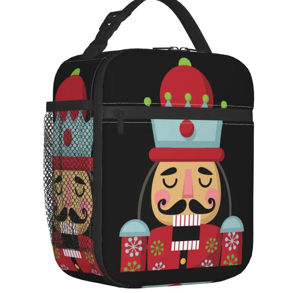 Nutcracker Ballet Dancer Thermal Insulated Lunch Bag Women Resuable Lunch Tote for Outdoor Camping Travel Multifunction Food Box