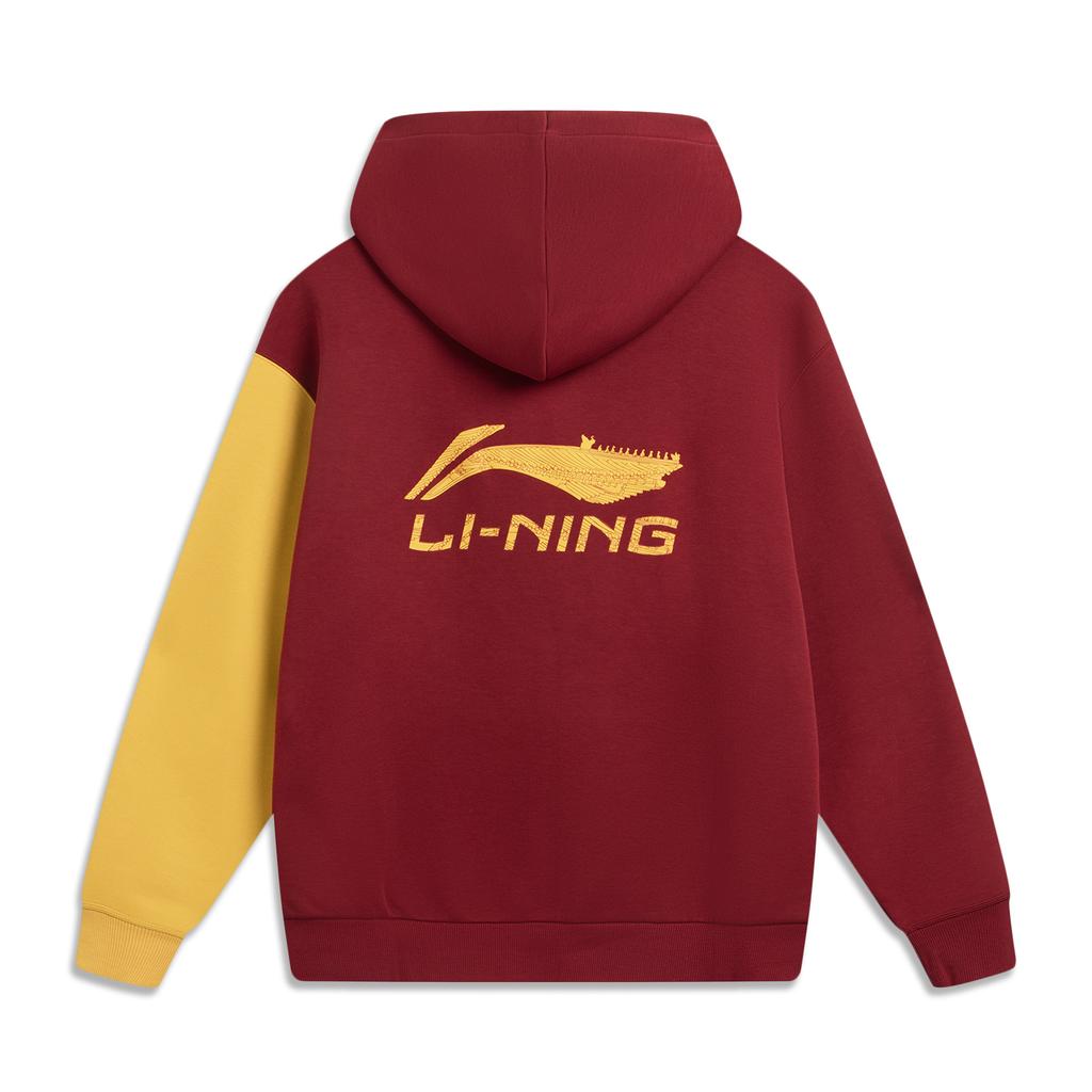 Li Ning X Forbidden City Collaboration Chinese Culture Series Sports Lifestyle Casual Fashion Versatile Loose Hooded Graphic Sweatshirt AWDVQ01-1