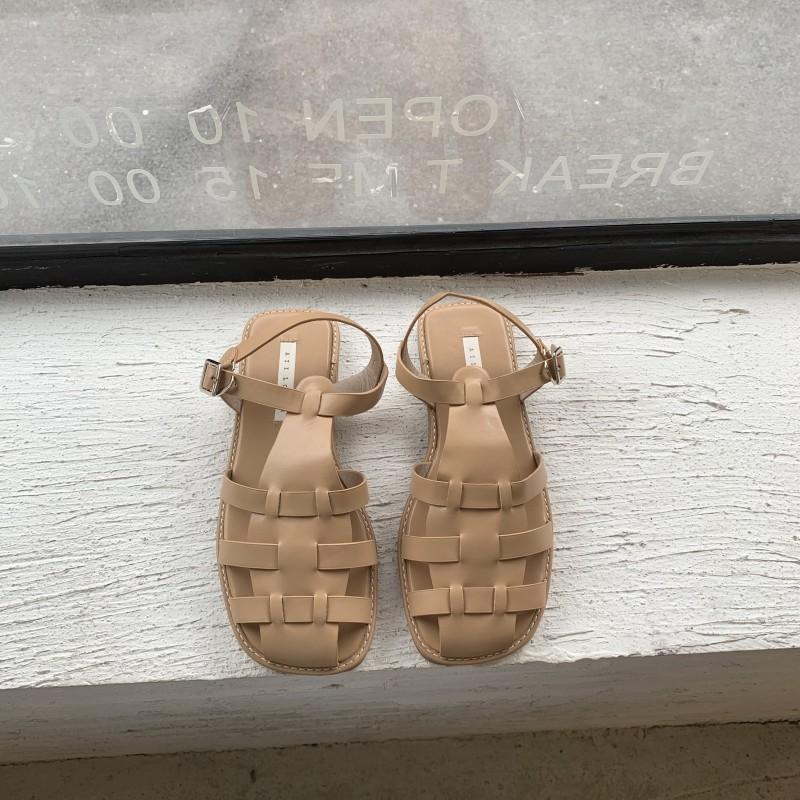 

Туфли с закрытым носком, сандалии-гладиаторы с плетением, женские тапочки с ремешком на пряжке, узкие ремешки, сандалии женские 2024 лето, обувь конфетных цветов женская 5