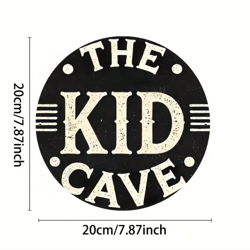 Farmhouse Metal Wall Art The Kid Cave Decor Vintage Tin Sign