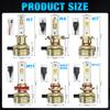2 Stück H4 H7 LED-Scheinwerferlampen 6000K H1 H8 H11 LED 9005 HB3 9006 HB4 AutoLampe 9012 Hir2 Hohe Leistung 140W 70000LM Canbus CSP Chips Scheinwerfer