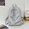 2026 New Student Schoolbag for Girl solid color simple and lightweight travel backpack trendy Korean style daily backpack