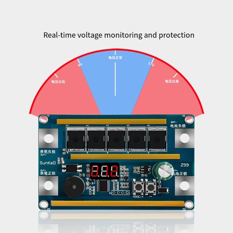 Professional 12V Spots Welder Pen 5 MOS Control Board 99 Gears Adjustable High Current 1500A For Lithium Batteries Repair