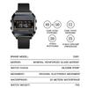 Men's Watch Business Sports Multifunctional Alarm Clock Waterproof Silicone Strap Male Student Electronic Wristwatch