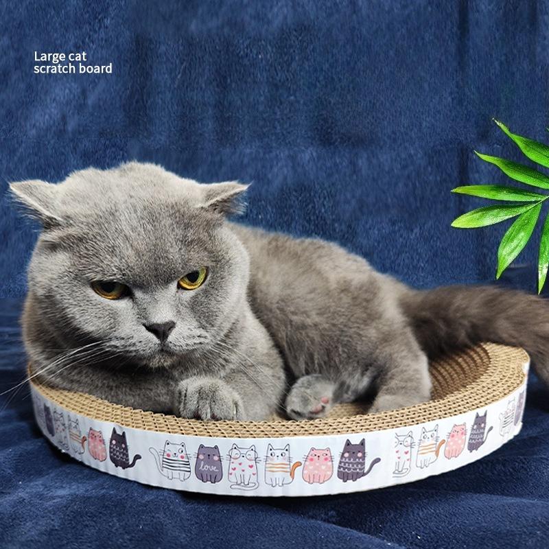 Corrugated Paper Cat Scratch Board Wear-resistant for Playing Sleeping Grinding Claws Cat Bed Thick Durable Pet Toy