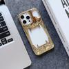 Electroplating hollow tiger tooth mobile phone case is suitable for Apple 16PROMAX trend 15/14/13 bone 12 heat dissipation 11