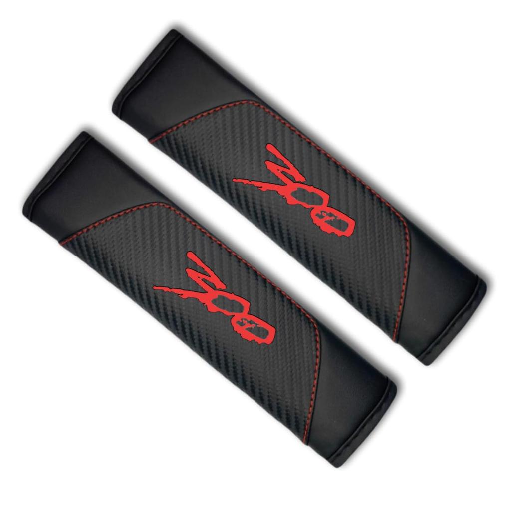 QZXIAOGU Carbon Fiber Leather Seat Belt Cushion Shoulder Pad Soft