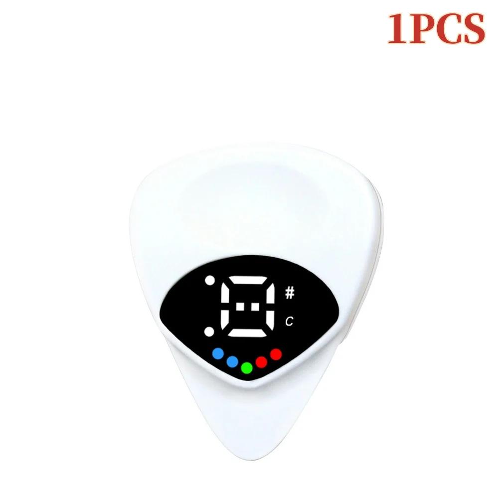 1-5PCS Guitar Picks Tuner Guitar Tuner for Acoustic Guitars & Electric Guitars 2-in-1 Digital Electronic Tuner Acoustic Guitar T