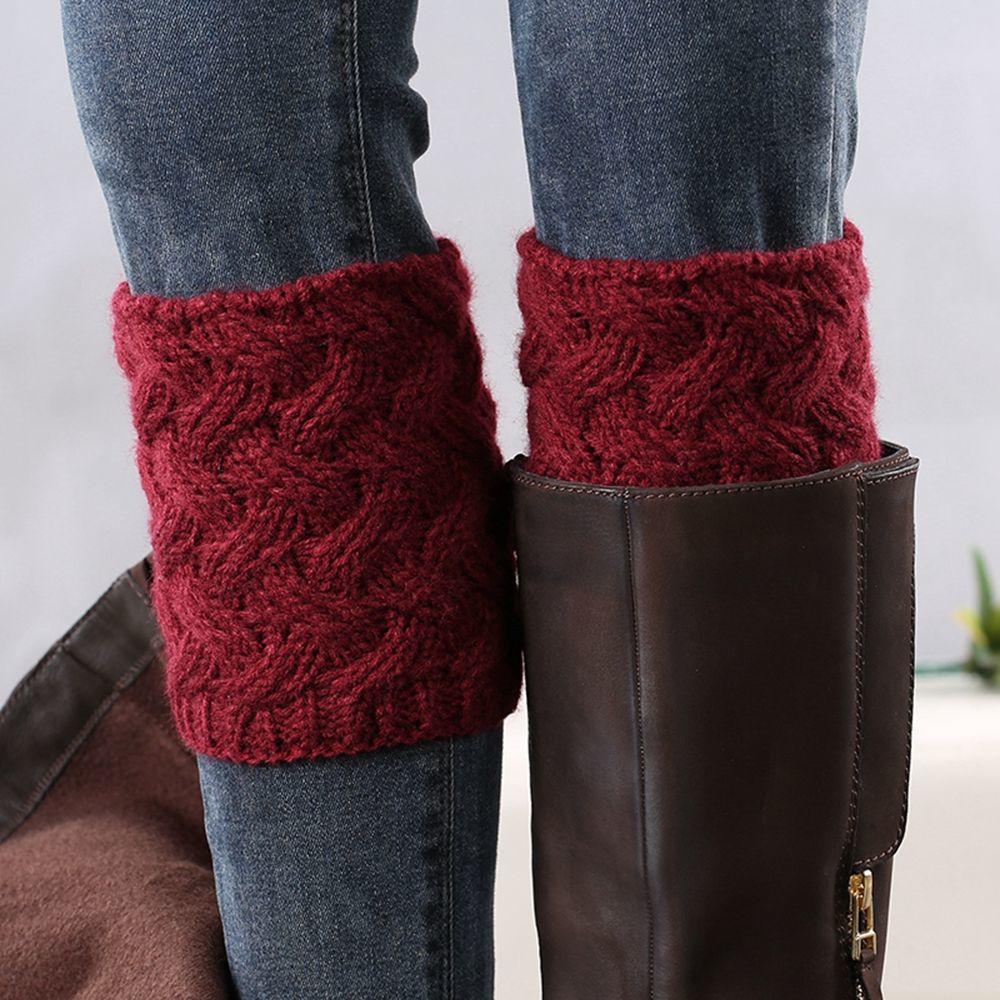 Fashion Cute Crochet Knit Leggings Knee High Boot Socks Leg Warmers
