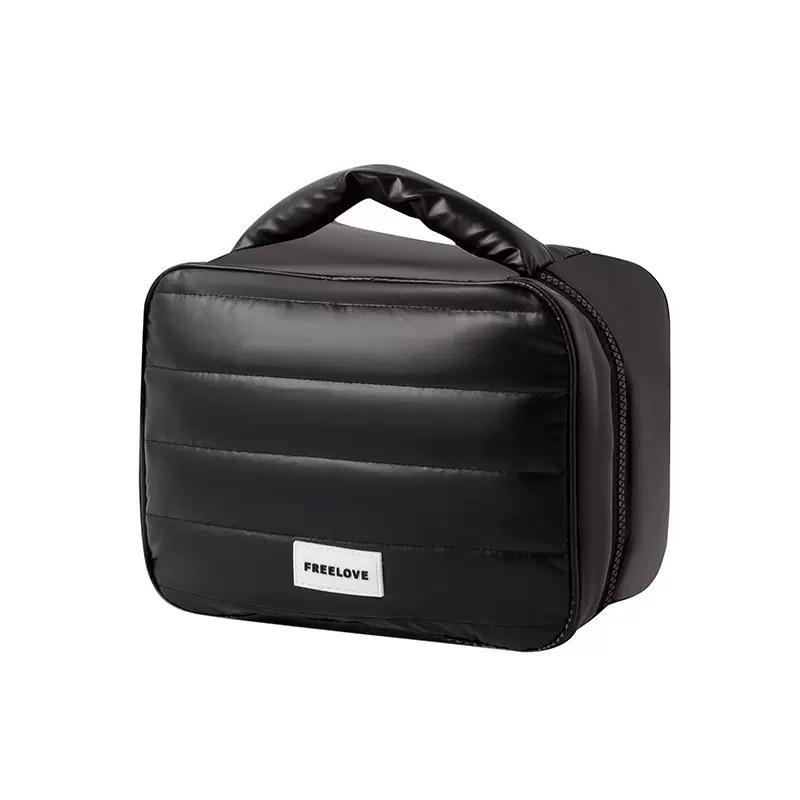 

Luxury Travel Toiletry & Cosmetic Bag - High Capacity, Portable, Partitioned & Layered 24.5*9*19 чорний