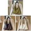 Pu Large Capacity Tote Bag For Women With Zipper Closure And Casual Street Style