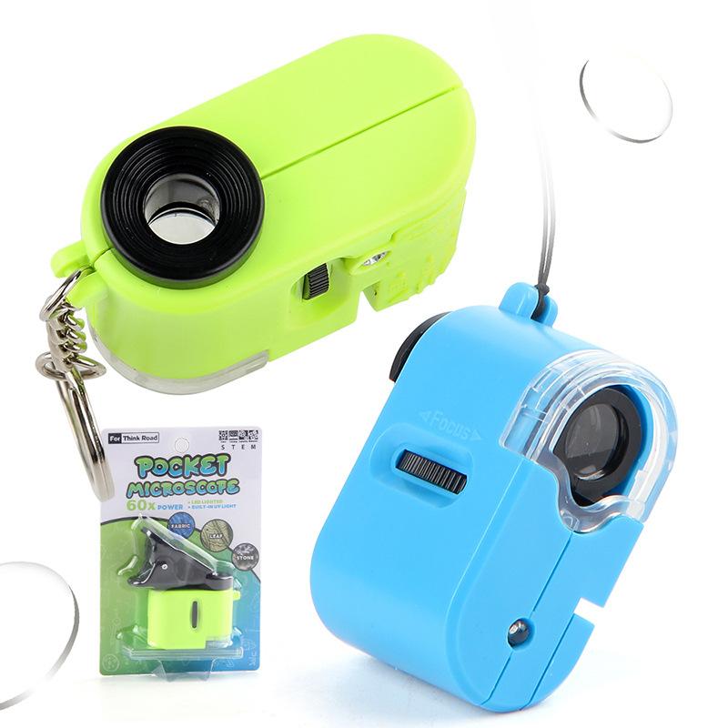 Supply Children'S Mini Palm Microscope Toys Primary School Students Science And Education Laboratory Microscope With Mobile Phone Clip