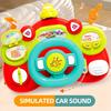 Steering Wheel Toy with Light & Music Simulation Car Sounds Driving Car Game Toys Early Educational Toys for Kids Birthday Gifts