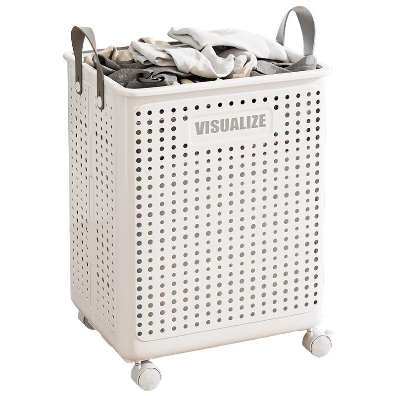 Multifunctional Large Capacity Folding Laundry Basket for Clothes and Bathroom Storage.